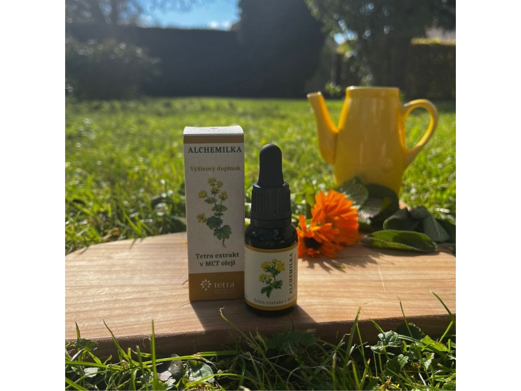 Terapeutické kvapky s tetra extraktom z vňate Alchemilky (1,5 % / 225 mg) v MCT – C8 oleji